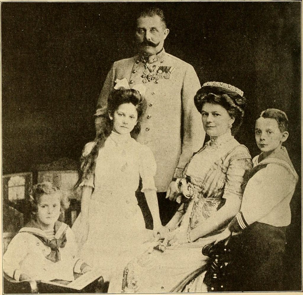Franz Ferdinand, Sophie och deras barn.